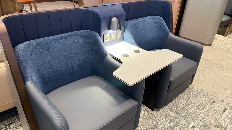 Singapore Airlines' SilverKris Business Lounge at Changi T3.