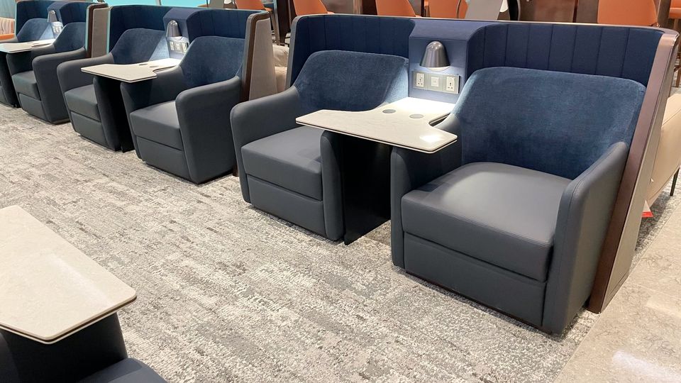 Singapore Airlines' SilverKris Business Lounge at Changi T3.