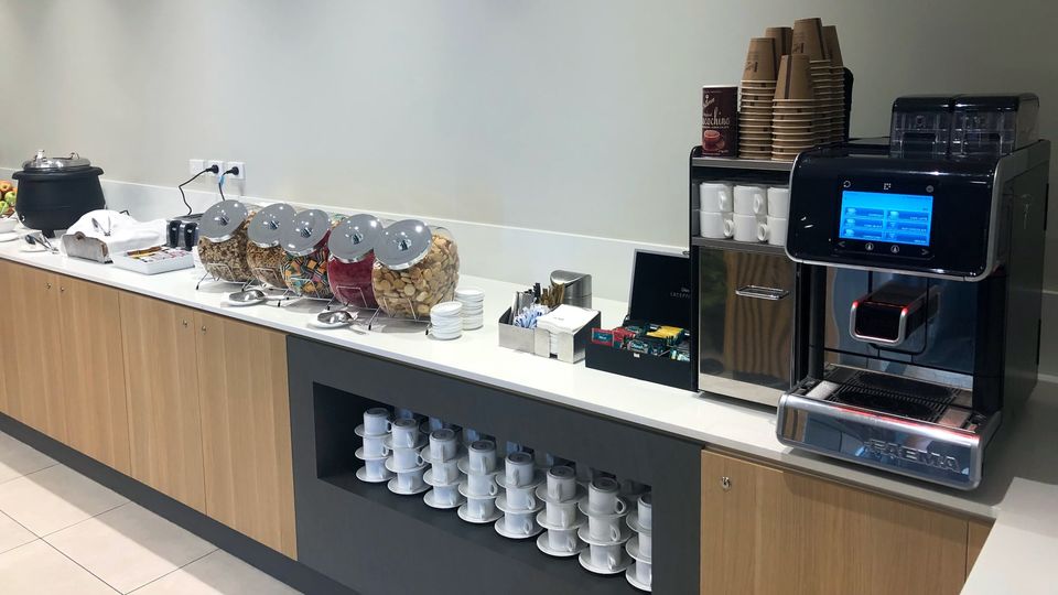 Qantas' Darwin international transit lounge.