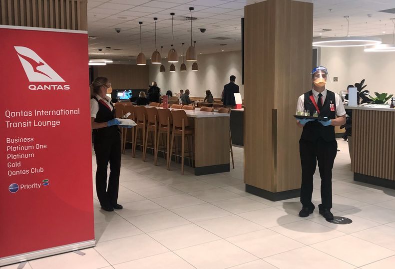 Qantas' Darwin international transit lounge.