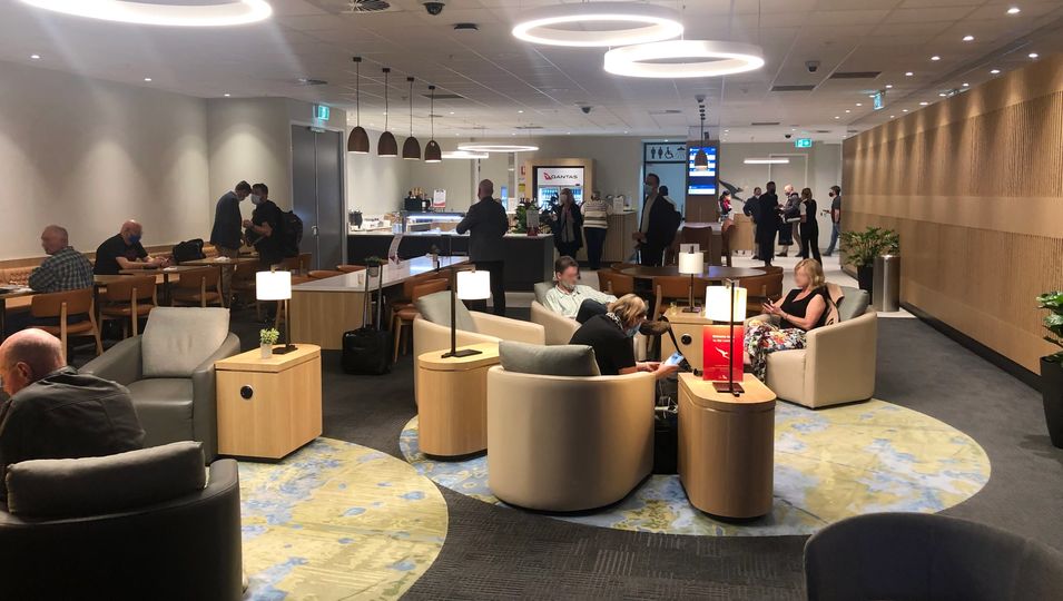 Qantas' Darwin international transit lounge.