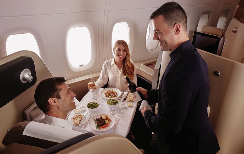 Treat yourself (and a friend) to first class on the Qantas A380 from just 216,900 points.