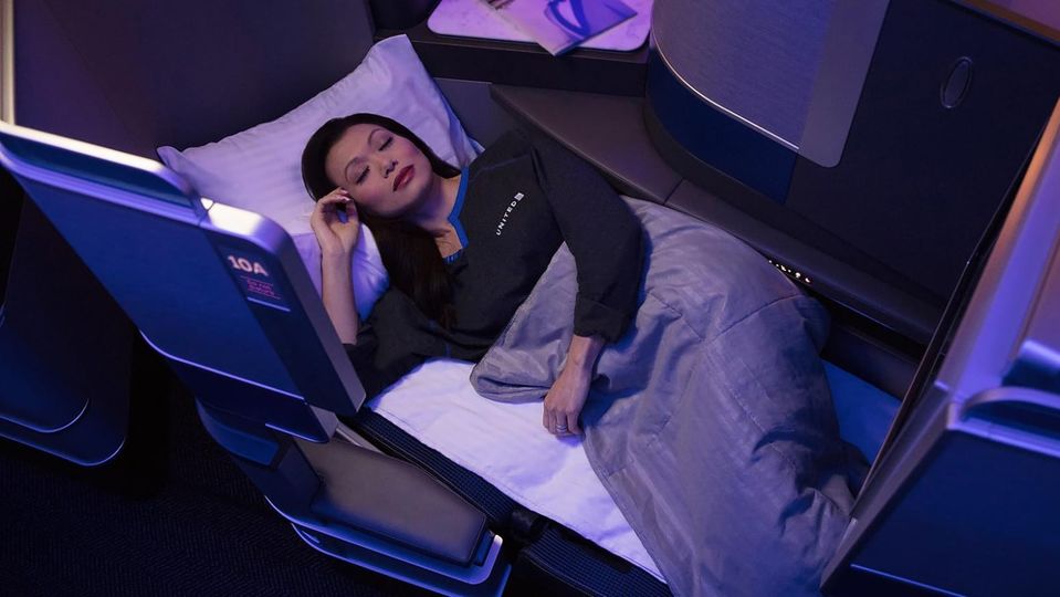 Like United's current Polaris business class, the A321XLR version will transform into a fully-flat bed.