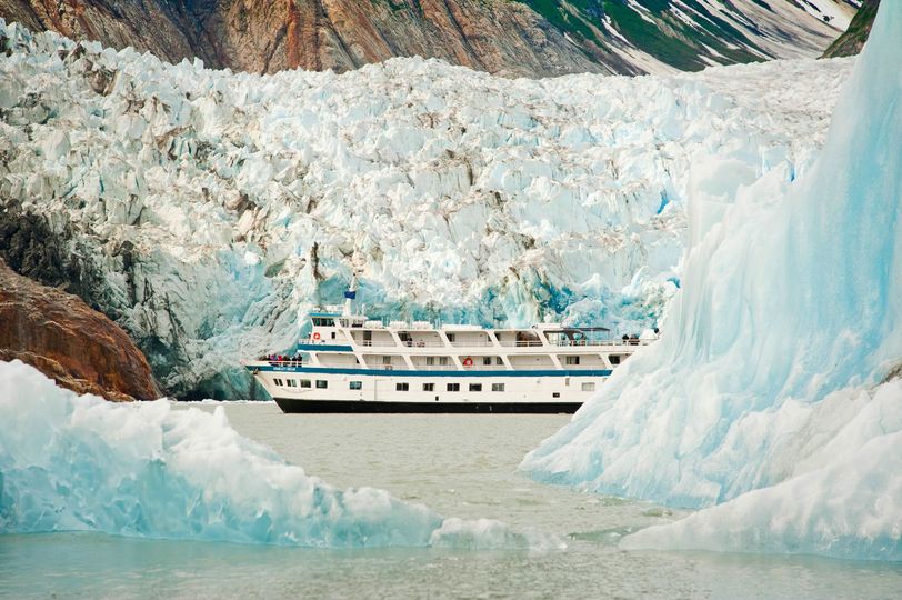 The Admiralty Dream, one of six ships in the Alaskan Dream Cruises fleet, can get visitors close to glaciers.
