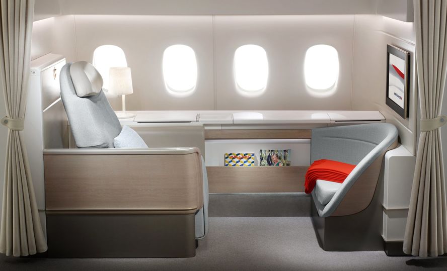 Air France's Boeing 777 first class.