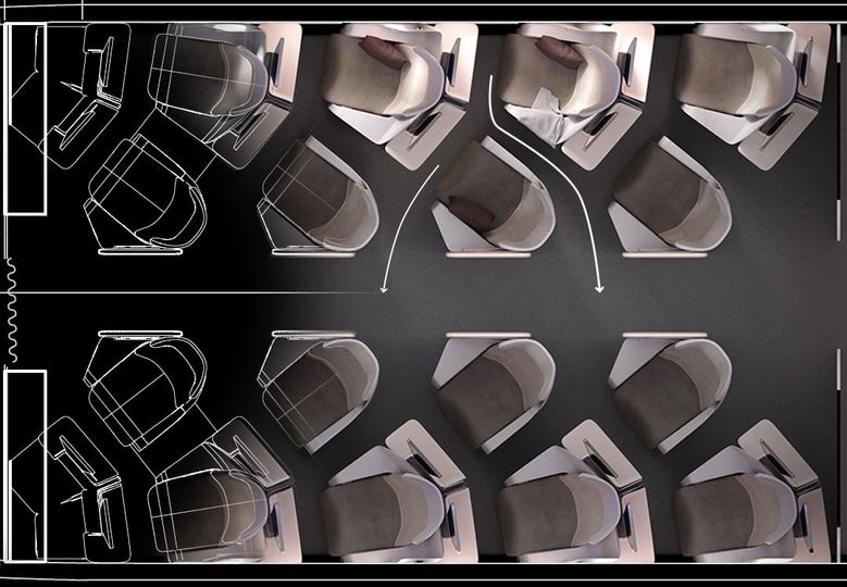 Factorydesign's Access business class concept.
