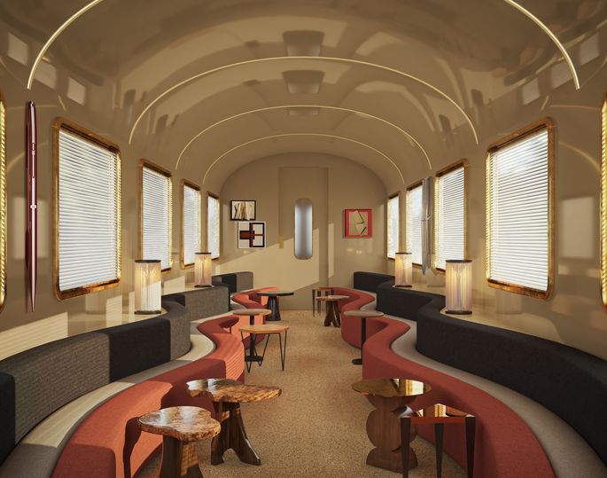 The Orient Express lounge will be perfect for sipping cocktails as you watch the world go by.