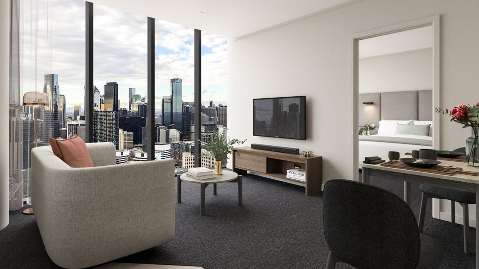 The Oakwood Premier Melbourne's one bedroom apartments give you more room to move or just relax.