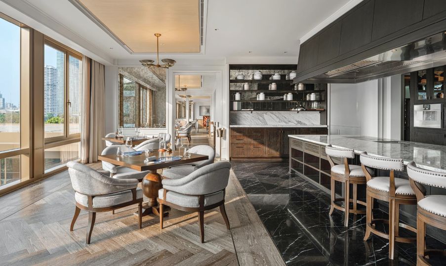 The serene dining room at Côte by Mauro Colagreco.