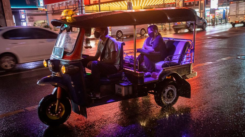 Riding a tuk-tuk is a classic way to get around the city.