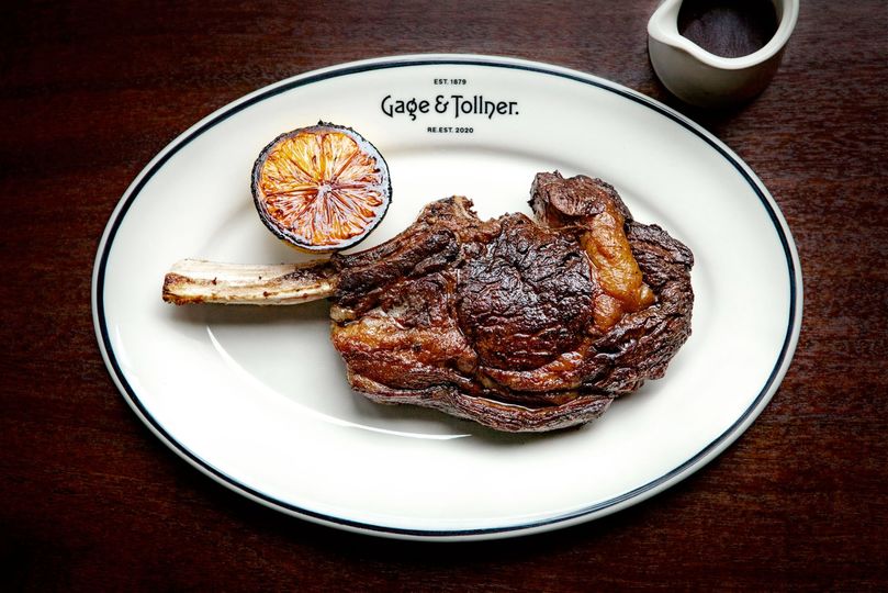 The bone-in rib-eye at Gage & Tollner should be married to the restaurant’s delightful sides.