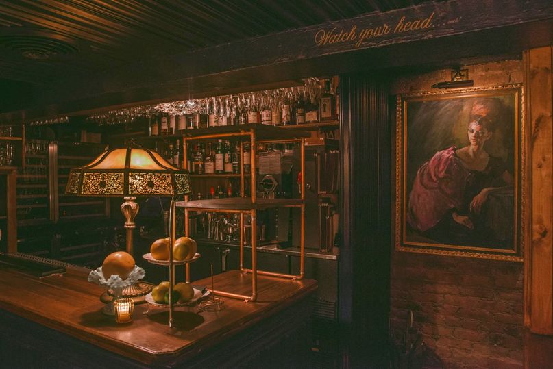 Bordello vibes at 4 Charles Prime Rib.