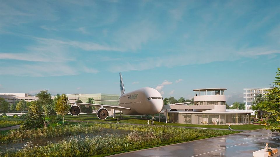 A unique stay: the Envergure or 'wingspan' Hotel turns an A380 into a 31-room hotel.