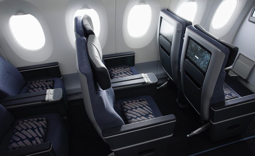 Finnair's new premium economy seat.