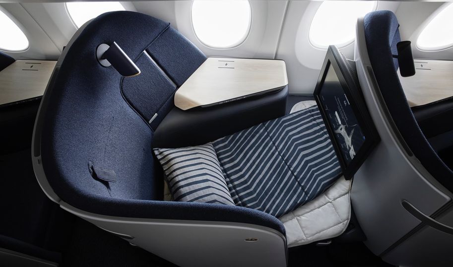 Finnair's all-new business class seat is more like a lounge.