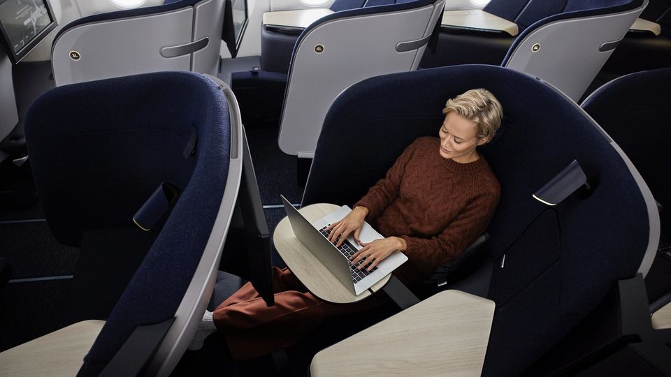 Finnair's all-new business class seat is more like a lounge.