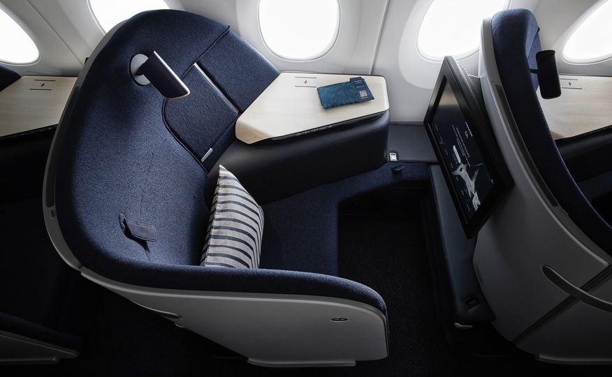 Finnair's all-new business class seat is more like a lounge.