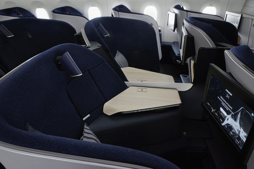 Finnair's all-new business class seat is more like a lounge.