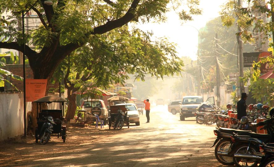 Morning in Siem Reap, Cambodia.