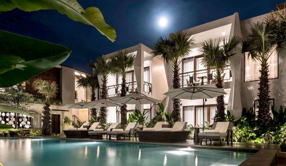The pool at Jaya House.
