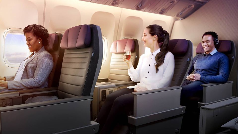 United's Melbourne flights also include premium economy.