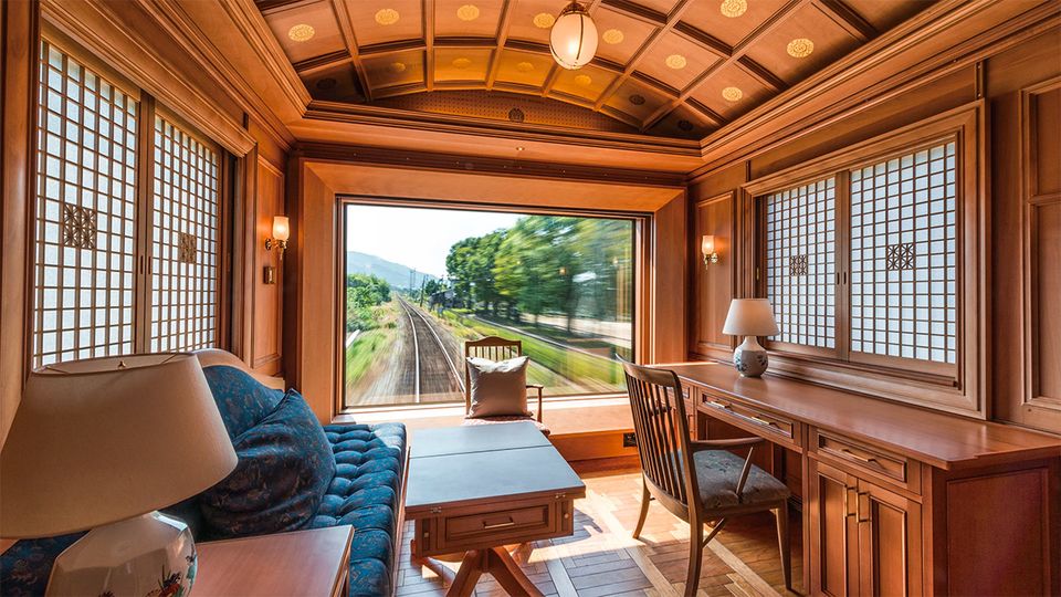 The Deluxe Suite features a blend of Western and Japanese design