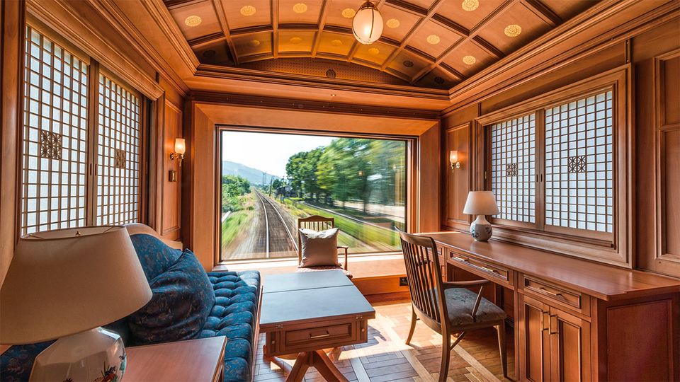 The Deluxe Suite features a blend of Western and Japanese design