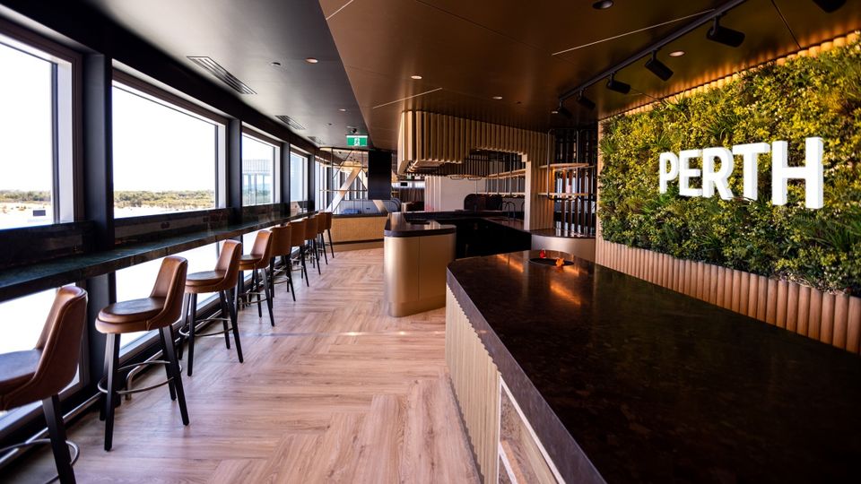 Perth Airport's new international Aspire Lounge.