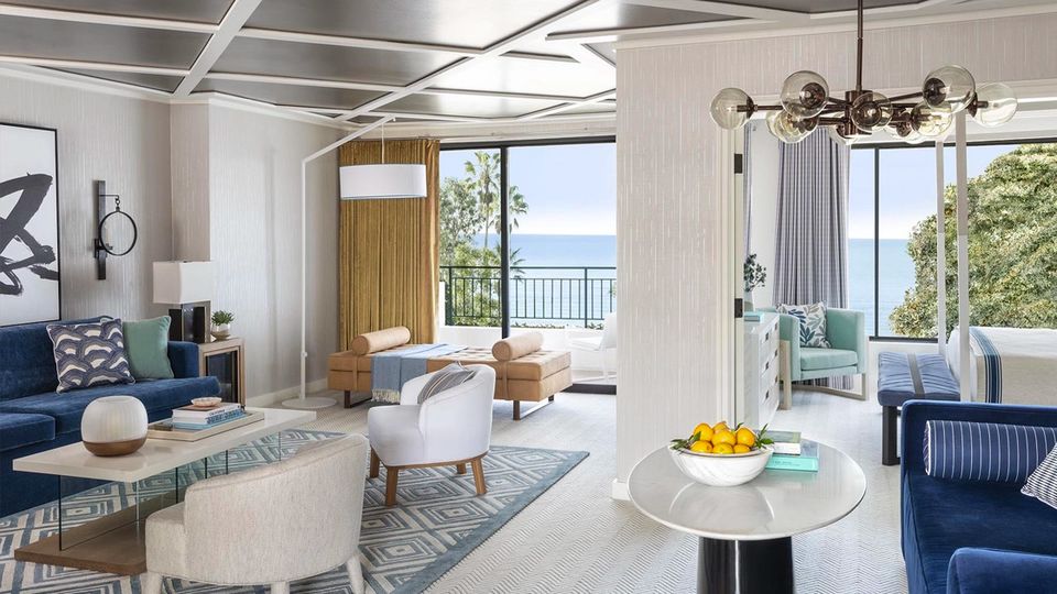 The Signature Oceanfront Suite is gorgeous, but you'd struggle to notice it with that view