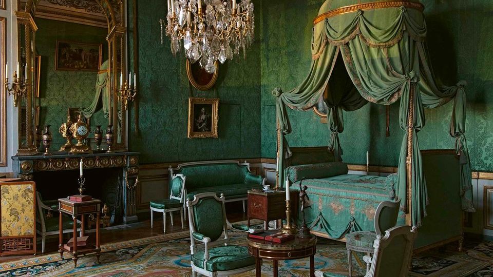 The bedroom of Madame Thierry de Ville-d’Avray, decorated almost exactly as it once was.