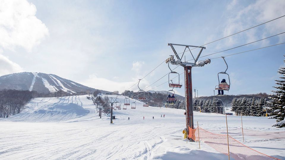 The chairlift at Appi Kogen. JNTO