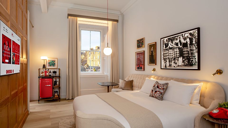Each of the hotel's chambers (rooms) feature a flexible two-room layout