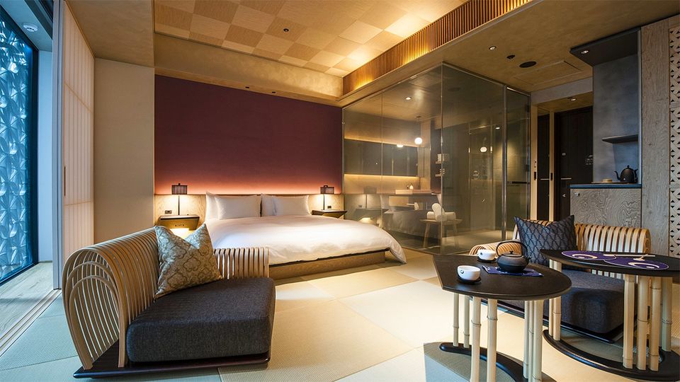 The Sakura Room is an inviting sanctuary within Tokyo's financial district