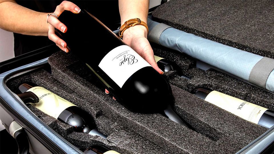 The VinGardeValise suitcase is designed for serious wine lovers