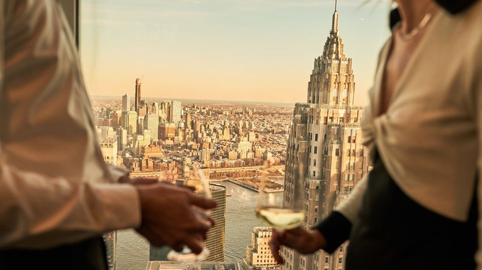 Manhatta vies with Overstory (that’s it there on the building with the spire) for best drinking with a view in the Financial District.