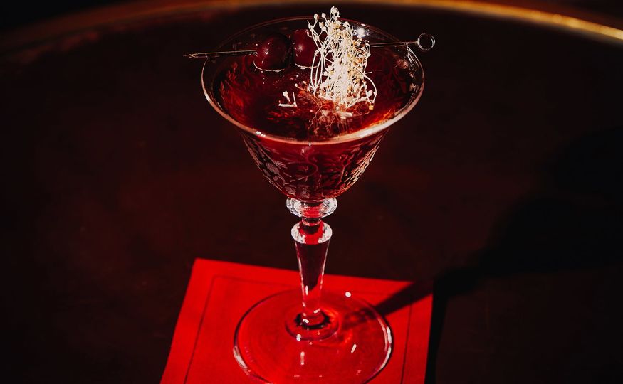 Bobby's Manhattan, one of the best-sellers at Bemelmans in the Upper East Side.