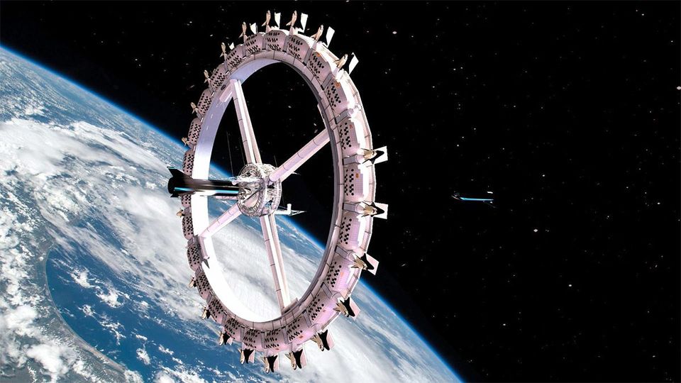 The eye-catching exterior of Voyager Station.