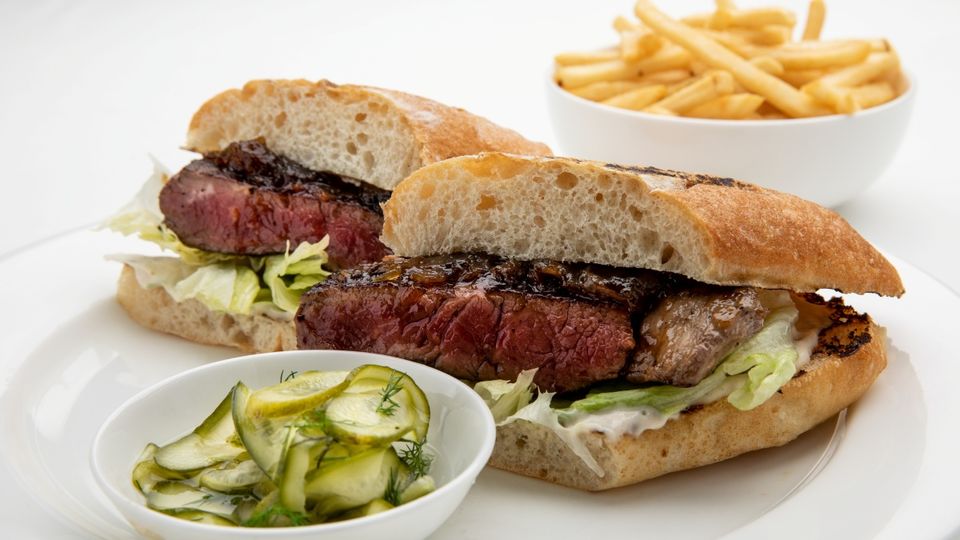 Sometimes, a steak sandwich just hits the spot.