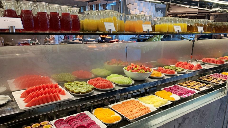 A colourful and tasty breakfast buffet awaits at Epicurean.