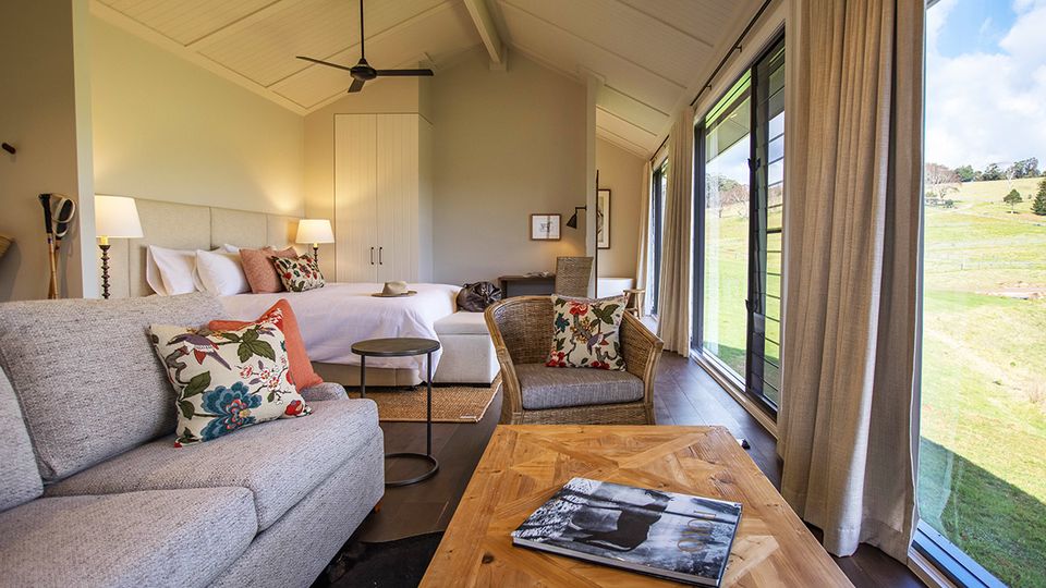 Inside one of the Luxury Pavilions at Beechmont Estate.