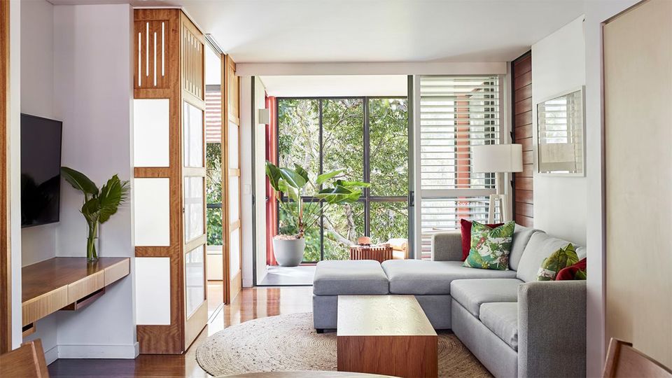One of the newly-refreshed Treetops Suites at Crystalbrook Byron.