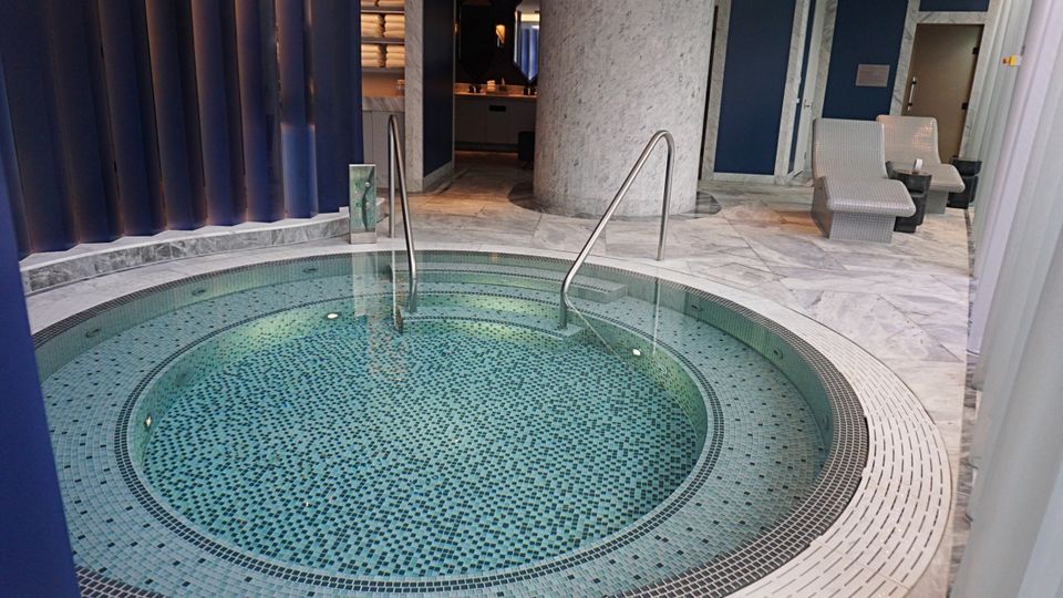 The vitality pool at the Crown Spa.