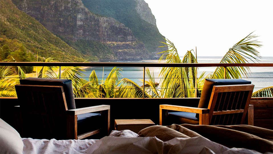 Wake up to an unforgettable view from the Lidgbird Pavilion.