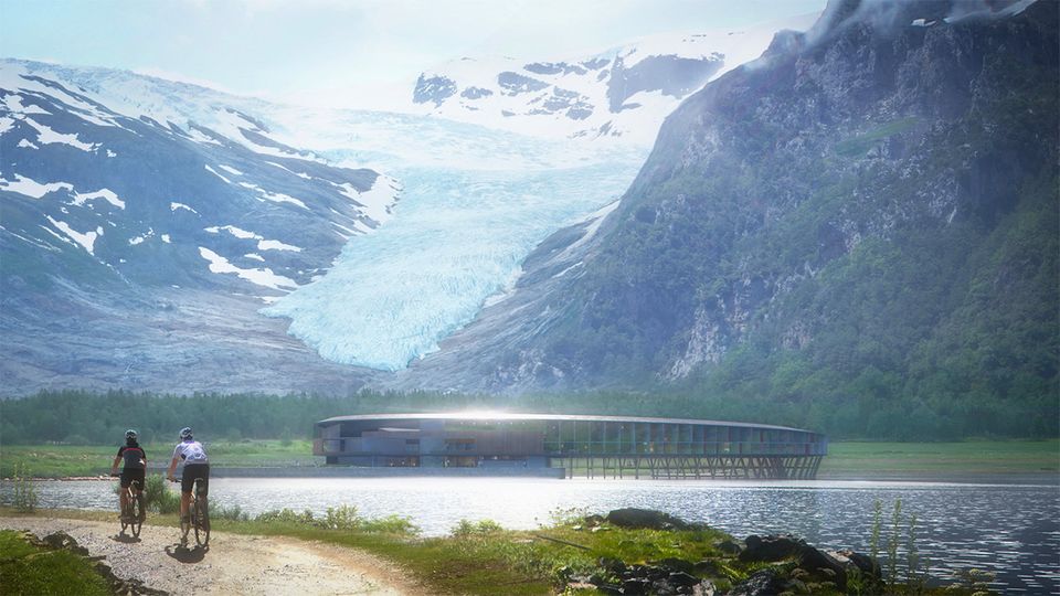 Six Senses Svart tire son nom du deuxième plus grand glacier de Norvège, Svartisen