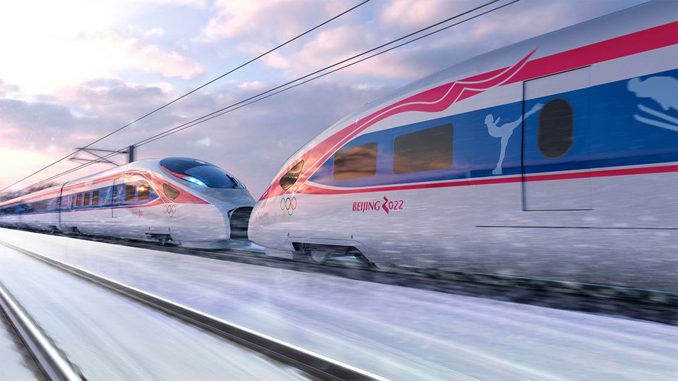 Tangerine designed the official train of the Beijing 2022 Winter Games.