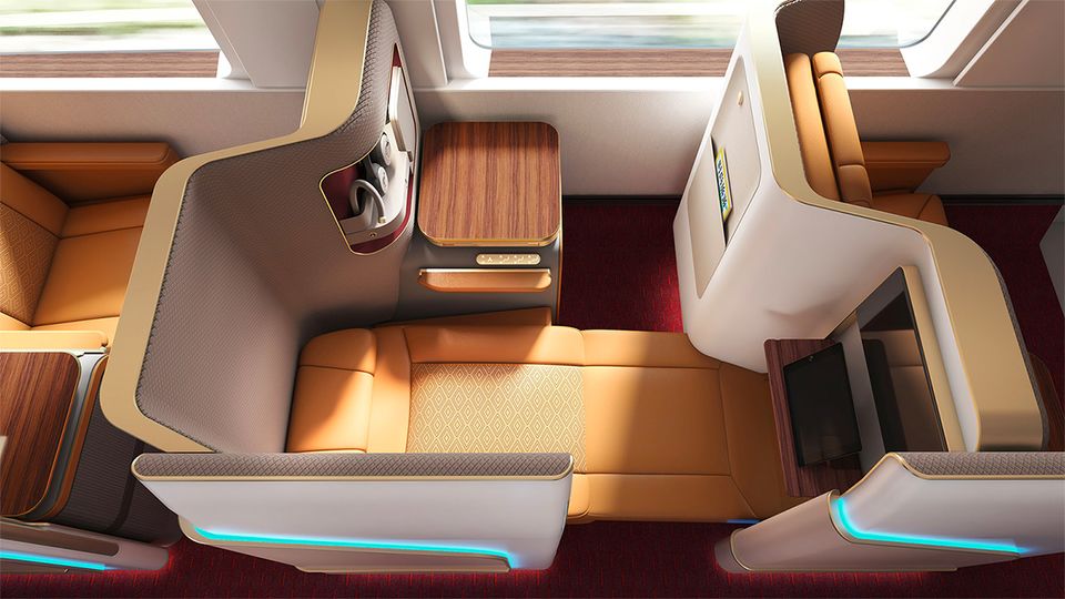 The lie-flat seat was designed to compete with the business class of regional airlines.