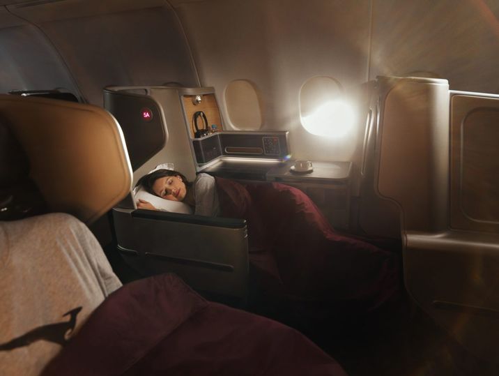 Non-stop flights let you weave your own timetable to eat, work, relax and sleep when you want.