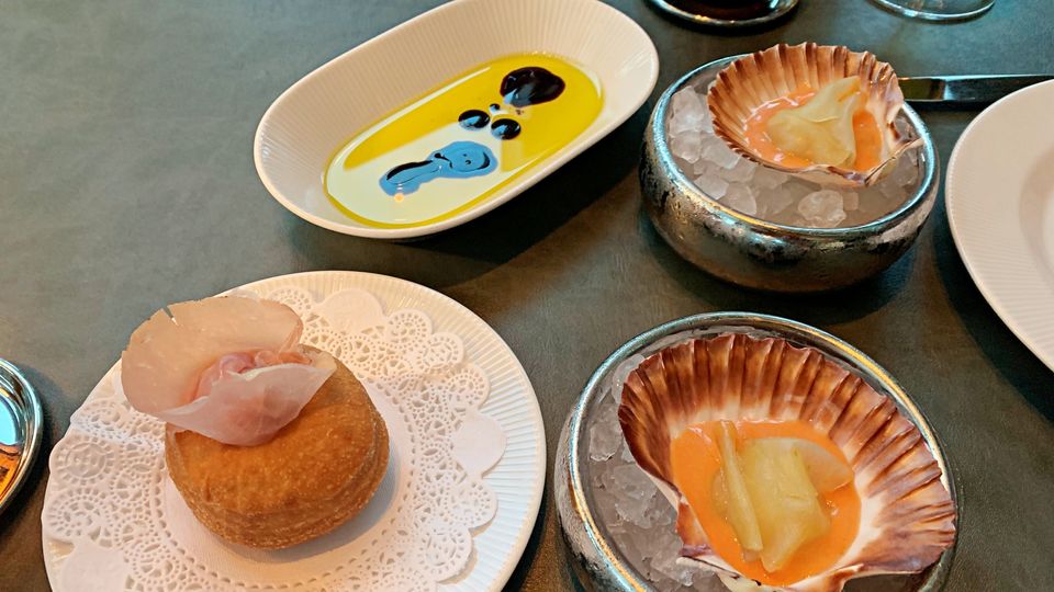 Entrees at A'Mare are small but packed with flavour.