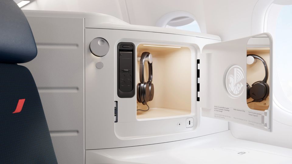 Air France's new Boeing 777 business class suites.