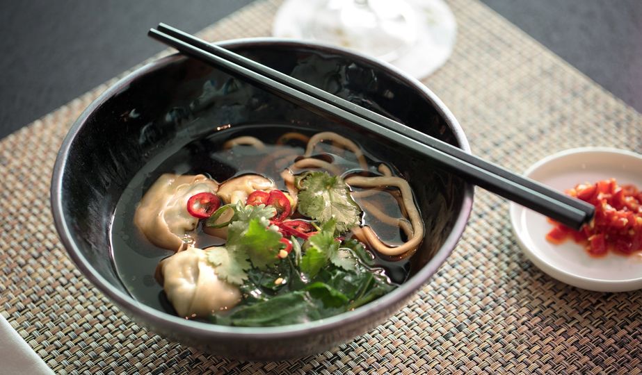 Wonton noodle soup is one of the Spice Bar's winter warmers.